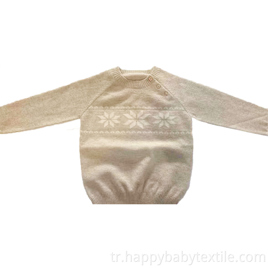 % 100 kaşmir bebek yuvarlak boyun sweatshirt 100% cashmere baby round neck sweatshirt